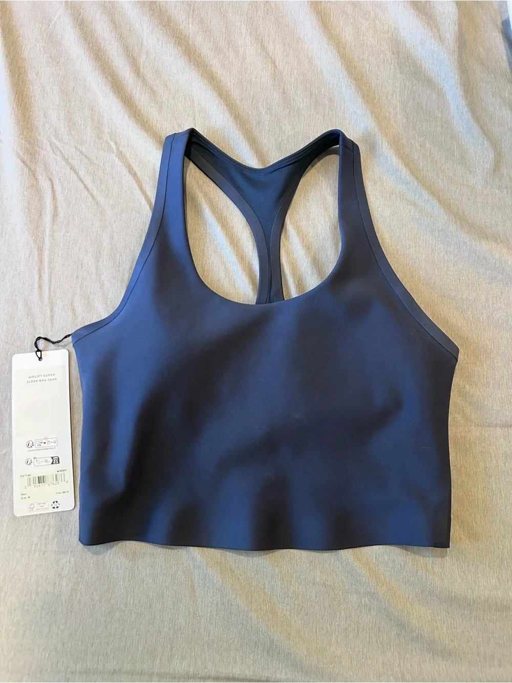 ALO Yoga Airlift Super Sleek Bra Tank in Navy | Brand new
